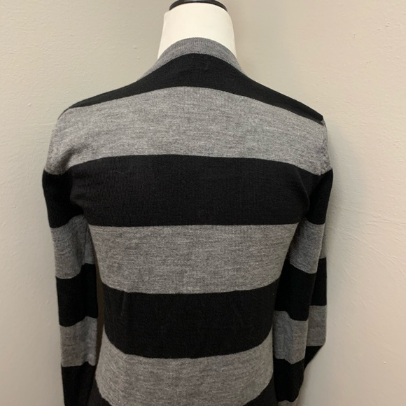 BLUENOTES | NWT Grey and Black Stripe Cardigan - Picture 7 of 9